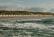 Badehaäuschen am Strand